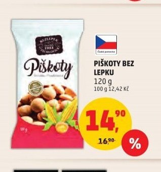 PIŠKOTY BEZ LEPKU