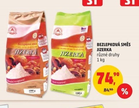BEZLEPKOVÁ SMĚS JIZERKA