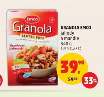 GRANOLA EMCO jahody a mandle