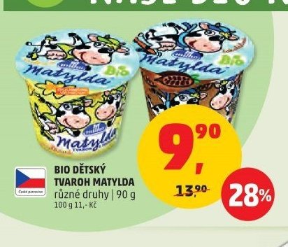 BIO DĚTSKÝ TVAROH MATYLDA