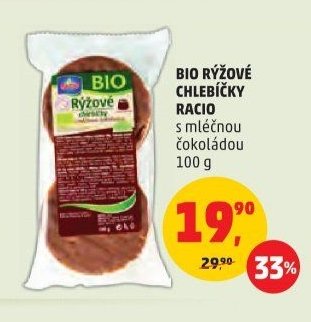 BIO RÝŽOVÉ CHLEBÍČKY RACIO