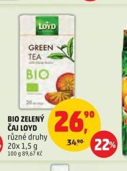 BIO ZELENÝ ČAJ LOYD