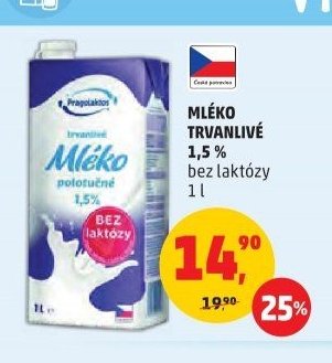 MLÉKO TRVANLIVÉ 1,5 %