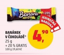 Banánek v čokoládě 25g