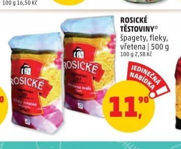 ROSICKE TESTOVINY