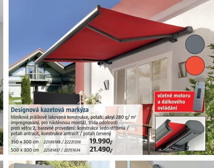 Designová kazetová markýza - BAUHAUS akcniletaky.com