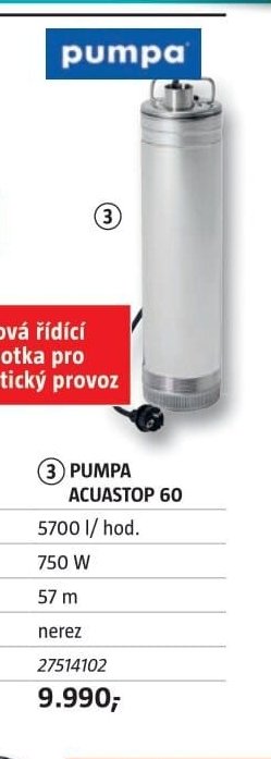 PUMPA ACUASTOP 60 - BAUHAUS akcniletaky.com