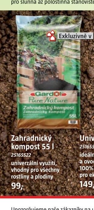 Zahradnický kompost 55 l