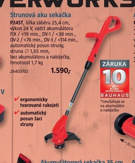 Strunová aku sekačka