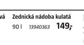Zednická nádoba kulatá