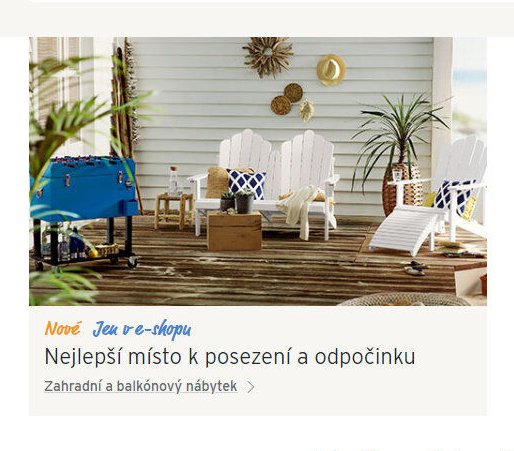 Nejlepší místo k posezení a odpočinku