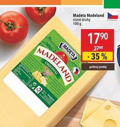 Madeta Madeland různé druhy 100 g
