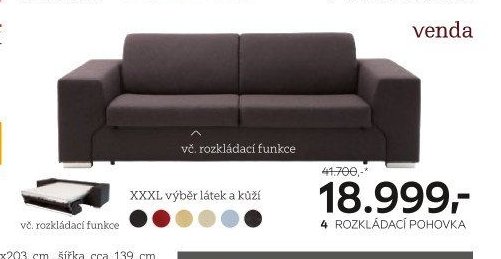 4 Rozkládací pohovka