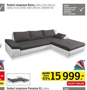 Sedací souprava Bono - ASKO akcniletaky.com