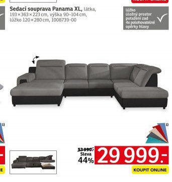 Sedací souprava Panama XL - ASKO akcniletaky.com