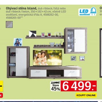Obývací stěna Island - ASKO akcniletaky.com