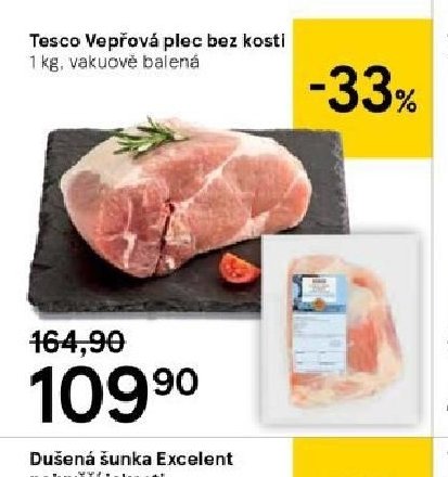 Tesco Vepřová plec bez kosti