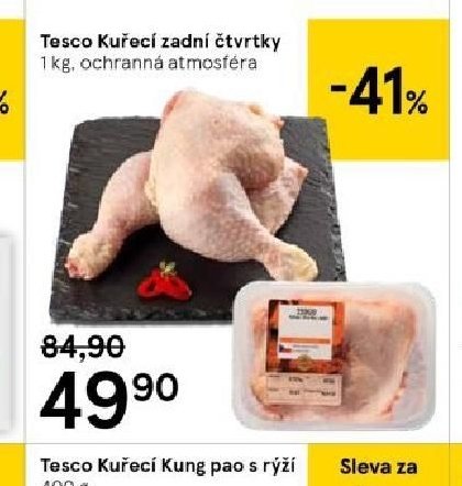 Tesco Kuřecí zadní čtvrtky