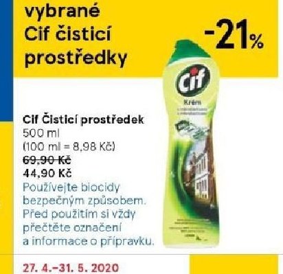 Cif čisticí prostředek