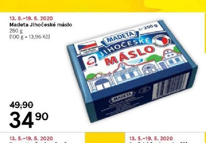 Madeta Jihočeské máslo