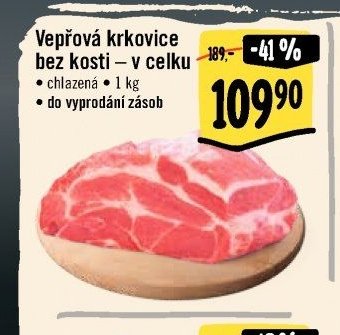 Vepřová krkovice bez kosti