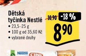 Dětská tyčinka Nestlé