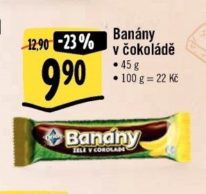 Banány v čokoládě