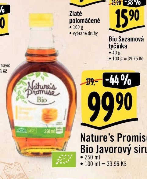 Nature’s Promise Bio Javorový sirup
