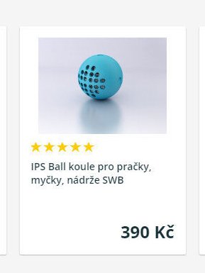 IPS Ball koule pro pračky, myčky, nádrže SWB