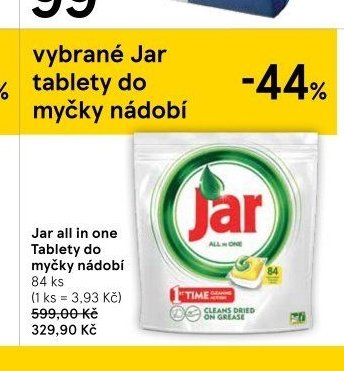 vybrané Jar tablety do myčky nádobí