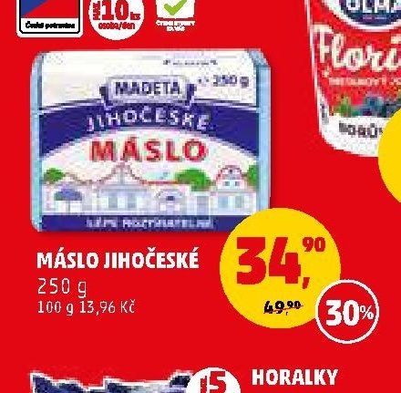 Máslo jihočeské