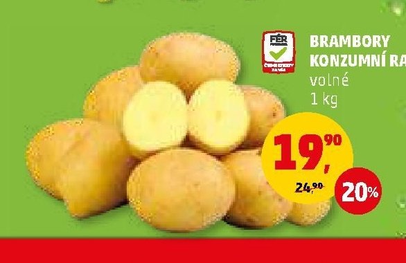 Brambory konzumní rané
