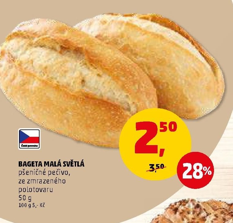 BAGETA MALÁ SVĚTLÁ