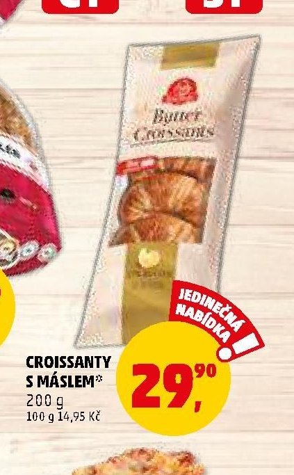 CROISSANTY S MÁSLEM