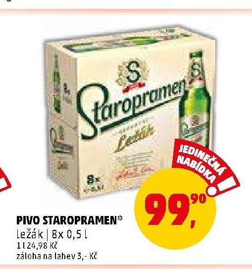 Pivo Staropramen ležák