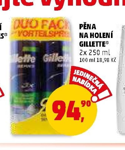 PĚNA NA HOLENÍ GILLETTE