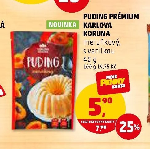 PUDING PRÉMIUM KARLOVA KORUNA