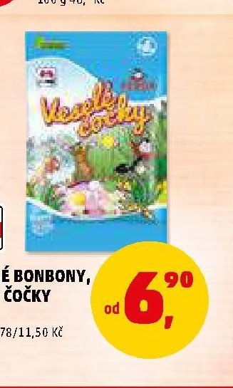 OVOCNÉ BONBONY, VESELÉ ČOČKY