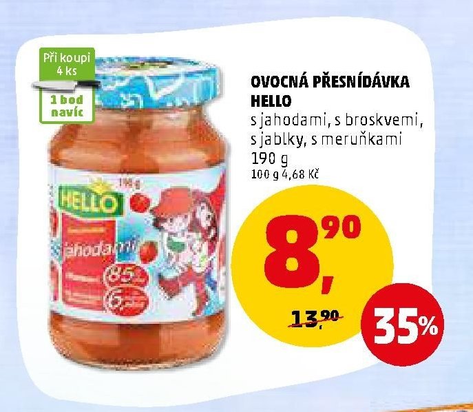 Ovocná přesnídávka Hello