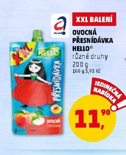 Ovocná přesnídávka Hello