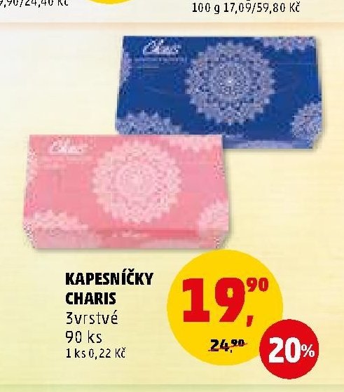Kapesníčky Charis