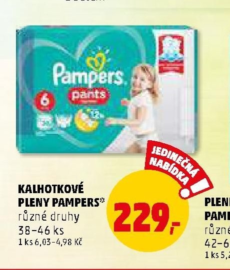 Kalhotkové pleny Pampers