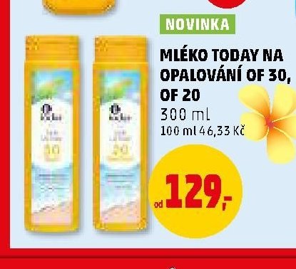 Mléko Today na opalování OF 30 300 ml