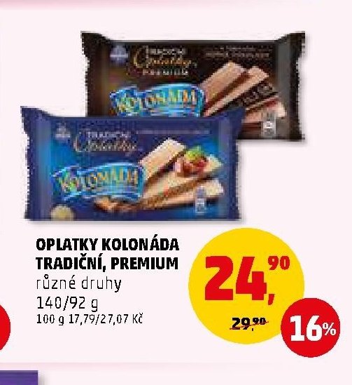 Oplatky Kolonáda