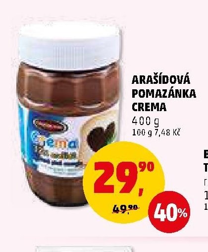 Arašídová pomazánka Crema