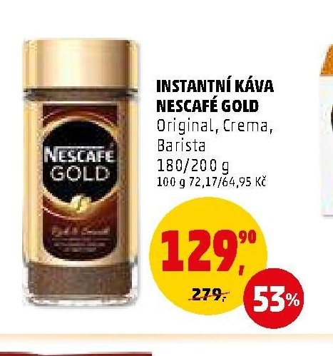 Instantní káva Nescafé Gold