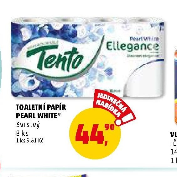 Toaletní papír Tento Pearl White