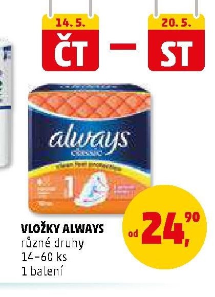 Vložky Always