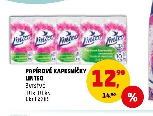 Papírové kapesníčky Linteo