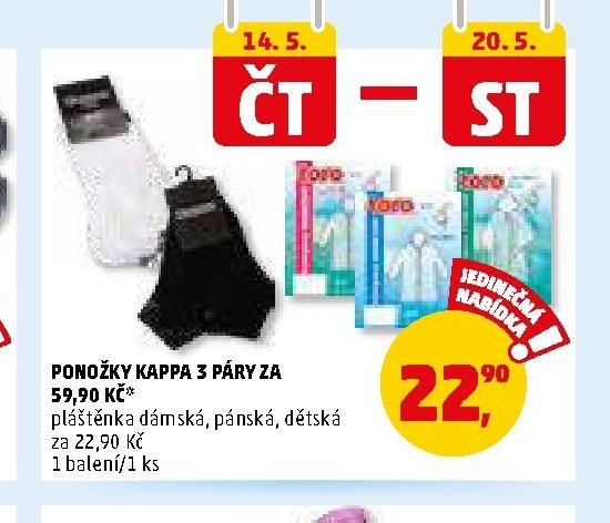 Ponožky Kappa 3 páry